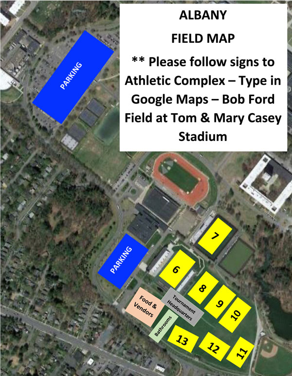 Albany University Field Map
