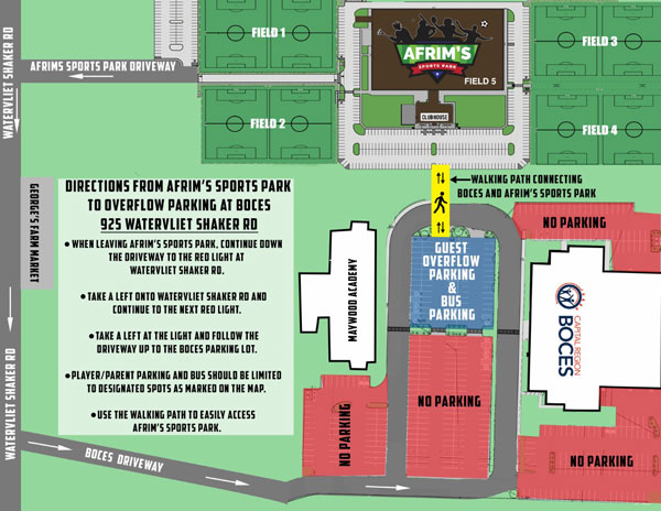 Afrim’s Sports Park Field Map